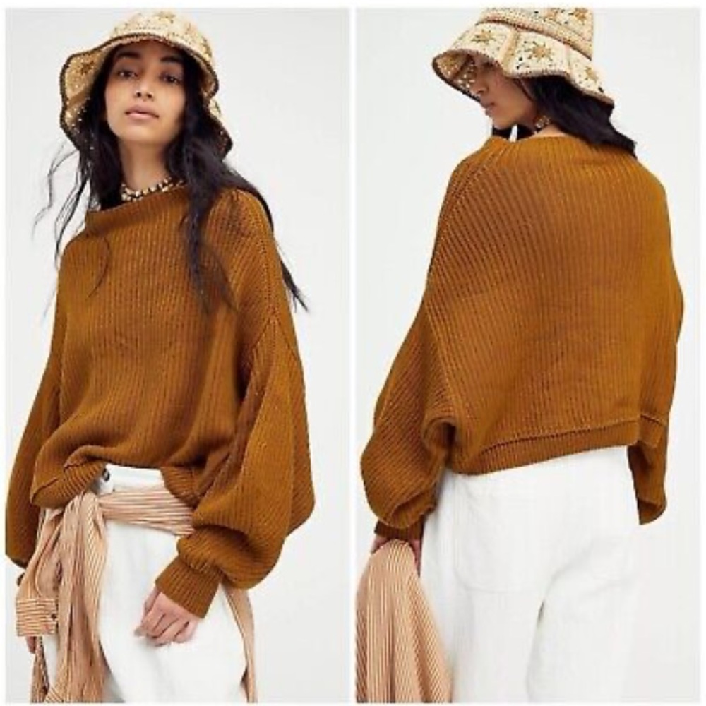 Free people Women's Brown Sweater